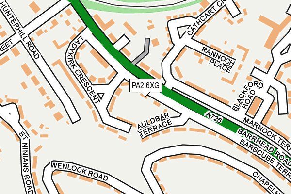 PA2 6XG map - OS OpenMap – Local (Ordnance Survey)