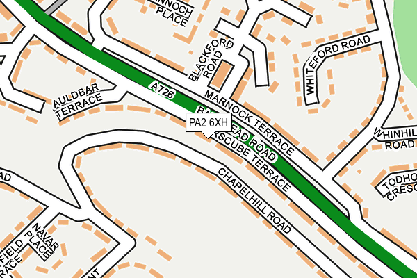 PA2 6XH map - OS OpenMap – Local (Ordnance Survey)