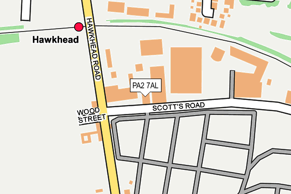 PA2 7AL map - OS OpenMap – Local (Ordnance Survey)