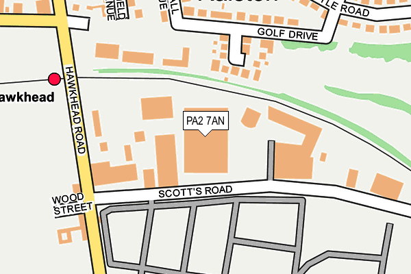 PA2 7AN map - OS OpenMap – Local (Ordnance Survey)