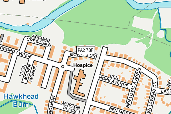 PA2 7BF map - OS OpenMap – Local (Ordnance Survey)