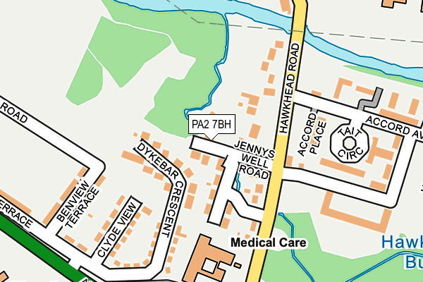 PA2 7BH map - OS OpenMap – Local (Ordnance Survey)