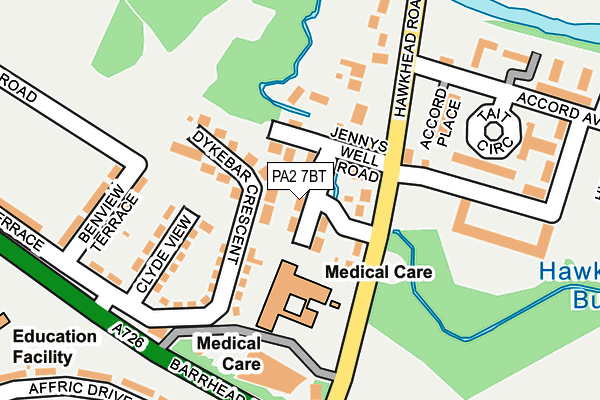 PA2 7BT map - OS OpenMap – Local (Ordnance Survey)