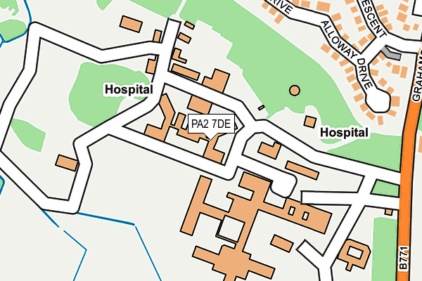 PA2 7DE map - OS OpenMap – Local (Ordnance Survey)