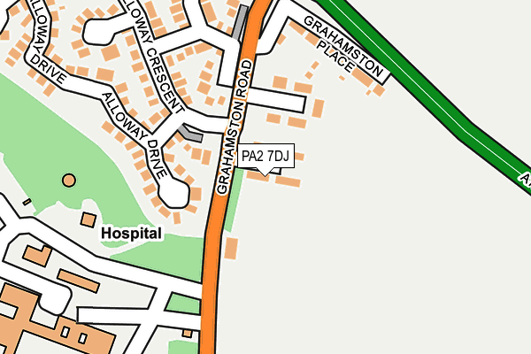 PA2 7DJ map - OS OpenMap – Local (Ordnance Survey)