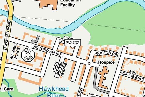 PA2 7DZ map - OS OpenMap – Local (Ordnance Survey)