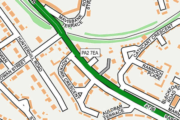PA2 7EA map - OS OpenMap – Local (Ordnance Survey)