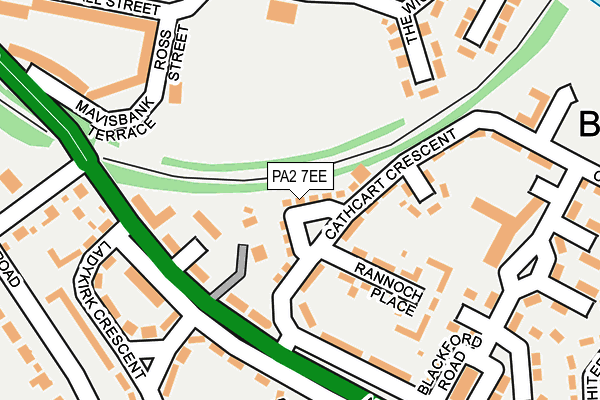 PA2 7EE map - OS OpenMap – Local (Ordnance Survey)