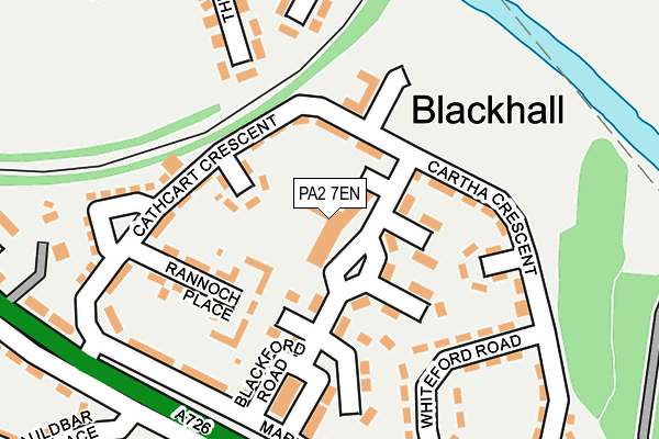 PA2 7EN map - OS OpenMap – Local (Ordnance Survey)