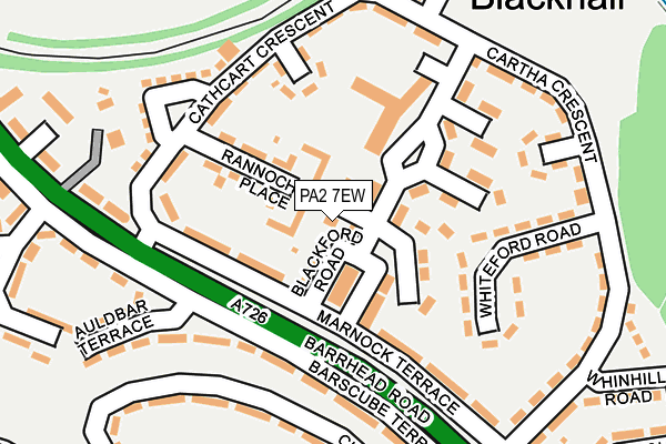PA2 7EW map - OS OpenMap – Local (Ordnance Survey)