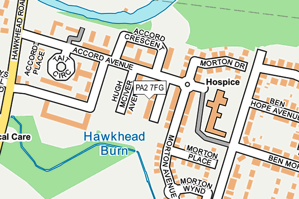 PA2 7FG map - OS OpenMap – Local (Ordnance Survey)