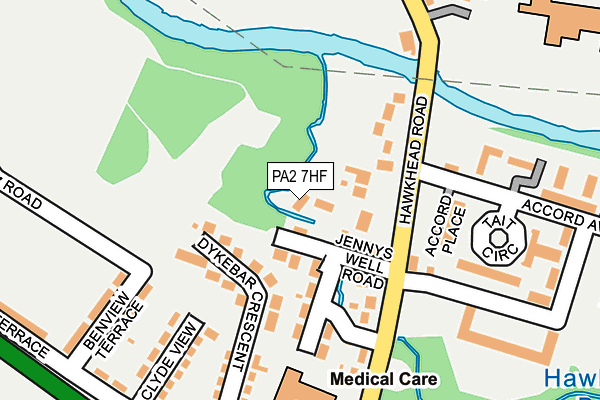 PA2 7HF map - OS OpenMap – Local (Ordnance Survey)