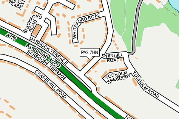 PA2 7HN map - OS OpenMap – Local (Ordnance Survey)