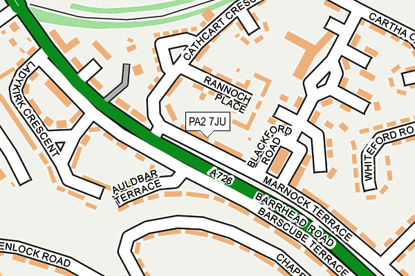 PA2 7JU map - OS OpenMap – Local (Ordnance Survey)