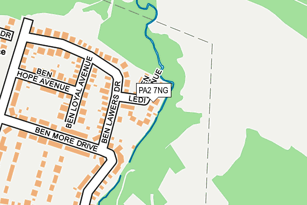 PA2 7NG map - OS OpenMap – Local (Ordnance Survey)