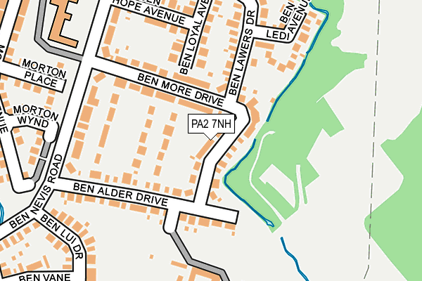 PA2 7NH map - OS OpenMap – Local (Ordnance Survey)