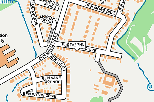 PA2 7NN map - OS OpenMap – Local (Ordnance Survey)