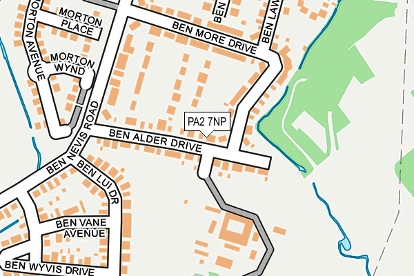 PA2 7NP map - OS OpenMap – Local (Ordnance Survey)