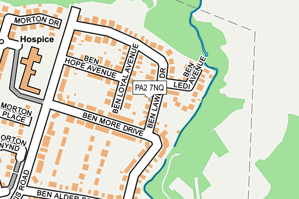 PA2 7NQ map - OS OpenMap – Local (Ordnance Survey)