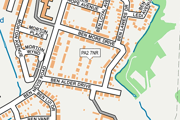 PA2 7NR map - OS OpenMap – Local (Ordnance Survey)