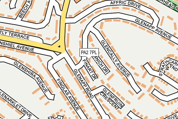 PA2 7PL map - OS OpenMap – Local (Ordnance Survey)