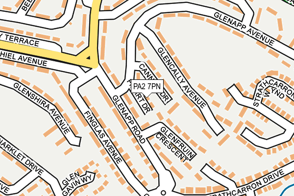 PA2 7PN map - OS OpenMap – Local (Ordnance Survey)