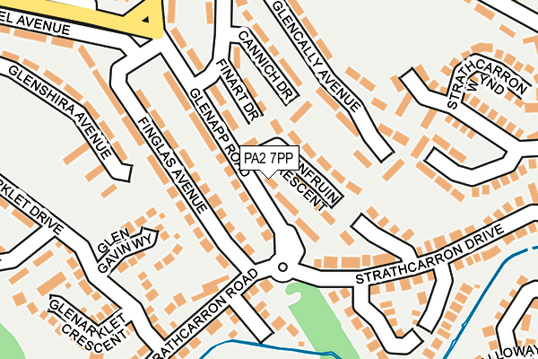 PA2 7PP map - OS OpenMap – Local (Ordnance Survey)