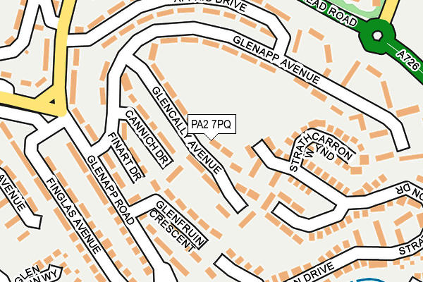 PA2 7PQ map - OS OpenMap – Local (Ordnance Survey)