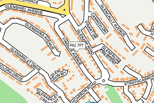 PA2 7PT map - OS OpenMap – Local (Ordnance Survey)