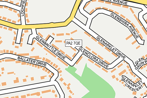 PA2 7QE map - OS OpenMap – Local (Ordnance Survey)