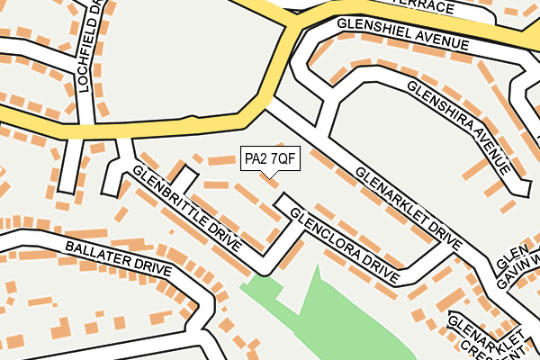 PA2 7QF map - OS OpenMap – Local (Ordnance Survey)