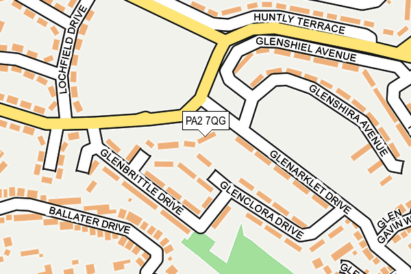 PA2 7QG map - OS OpenMap – Local (Ordnance Survey)