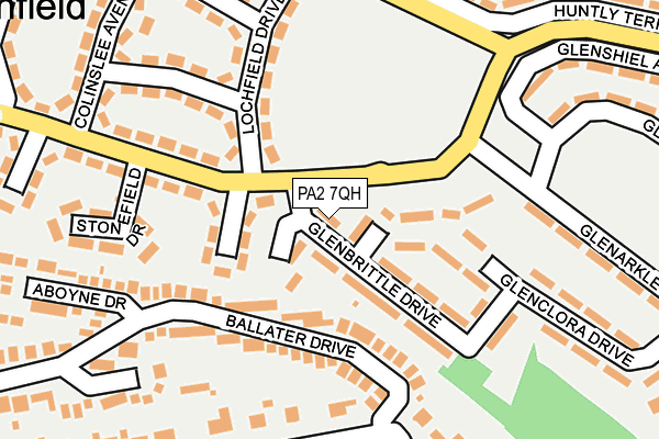 PA2 7QH map - OS OpenMap – Local (Ordnance Survey)