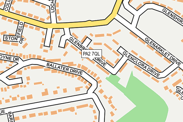 PA2 7QL map - OS OpenMap – Local (Ordnance Survey)