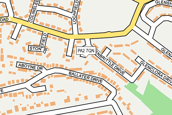 PA2 7QN map - OS OpenMap – Local (Ordnance Survey)
