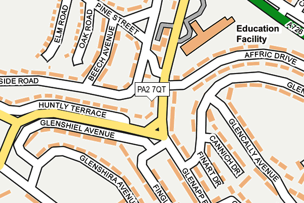 PA2 7QT map - OS OpenMap – Local (Ordnance Survey)