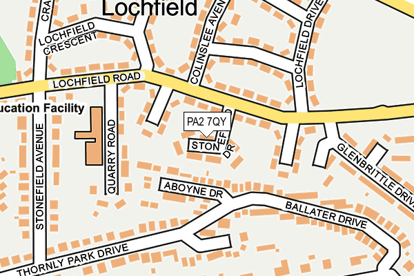 Map of STONEFIELD PROPERTY SERVICES LTD at local scale