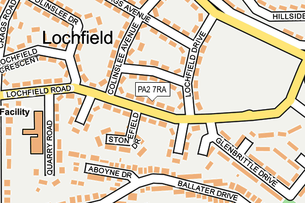 PA2 7RA map - OS OpenMap – Local (Ordnance Survey)