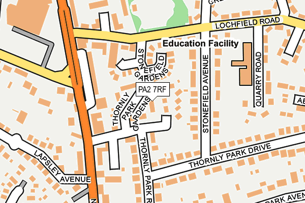 PA2 7RF map - OS OpenMap – Local (Ordnance Survey)