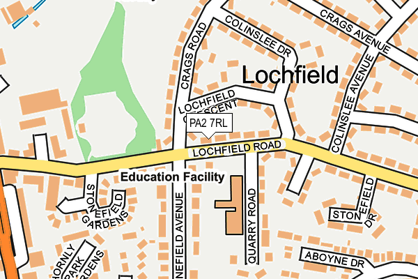 PA2 7RL map - OS OpenMap – Local (Ordnance Survey)