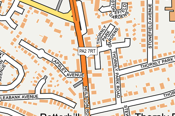 PA2 7RT map - OS OpenMap – Local (Ordnance Survey)
