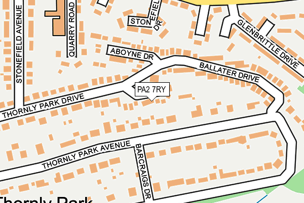 PA2 7RY map - OS OpenMap – Local (Ordnance Survey)