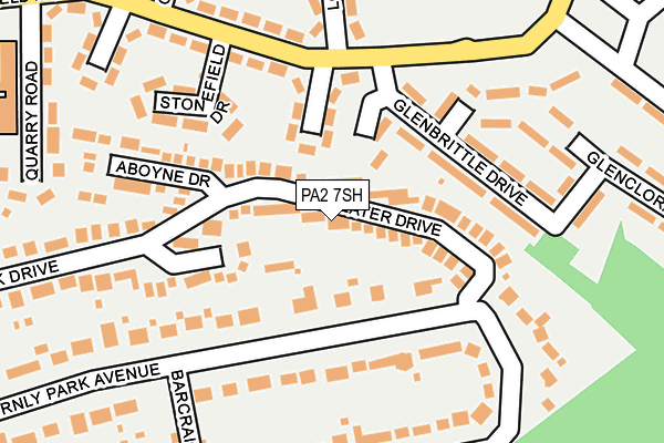 PA2 7SH map - OS OpenMap – Local (Ordnance Survey)