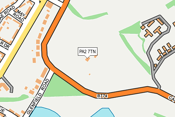 PA2 7TN map - OS OpenMap – Local (Ordnance Survey)