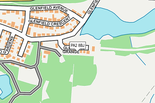 PA2 8BJ map - OS OpenMap – Local (Ordnance Survey)