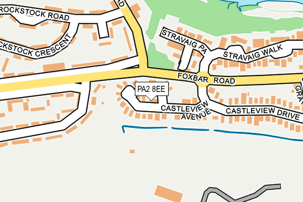 PA2 8EE map - OS OpenMap – Local (Ordnance Survey)