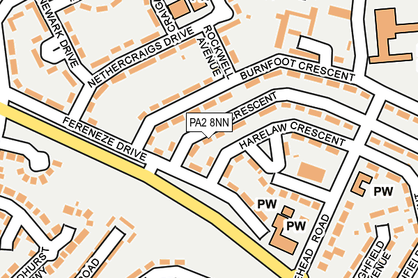 PA2 8NN map - OS OpenMap – Local (Ordnance Survey)