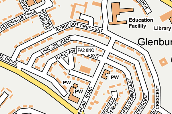 PA2 8NQ map - OS OpenMap – Local (Ordnance Survey)