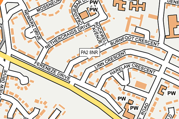 PA2 8NR map - OS OpenMap – Local (Ordnance Survey)