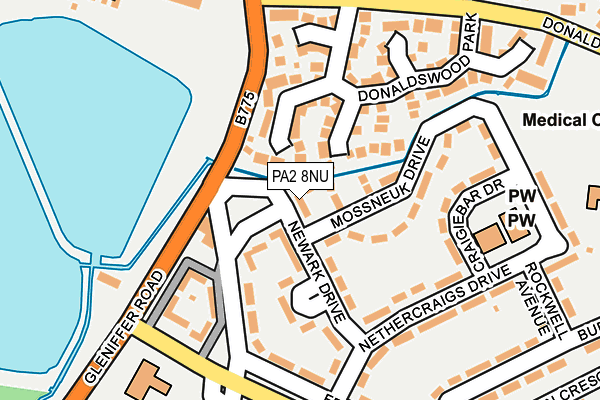 PA2 8NU map - OS OpenMap – Local (Ordnance Survey)
